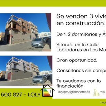 Tres viviendas en construcción en Calle Labradores, Los Molinos